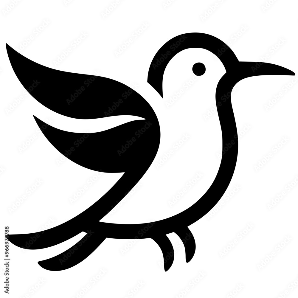 Bird logo silhouette Bird logo silhouette