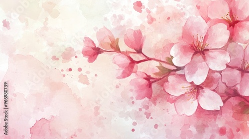 Elegant Dusty Pink Floral Background on White Soft, Romantic, and Delicate 