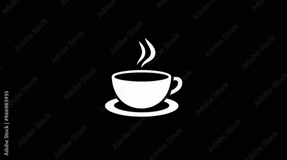 Obraz premium Classic Coffee Icon. Generative AI