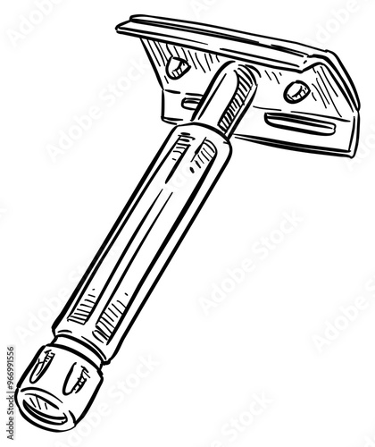 razor handdrawn illustration