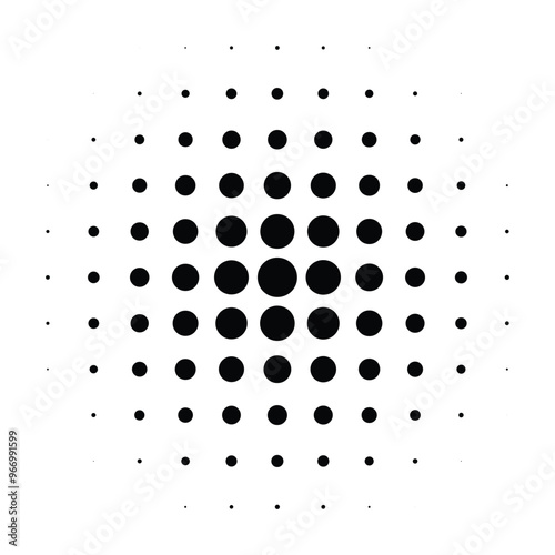Set of black halftone dots backgrounds. vector modern dots halftone,Pop art comic style gradient circle halftone set Vector isolated on white background dots pattern. modern