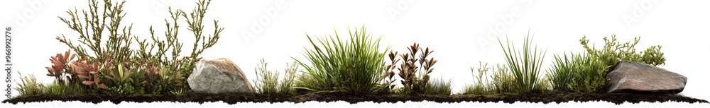 Collection of PNG nature-themed glass cut-out elements. Collection of PNG nature-themed glass cut-out elements.