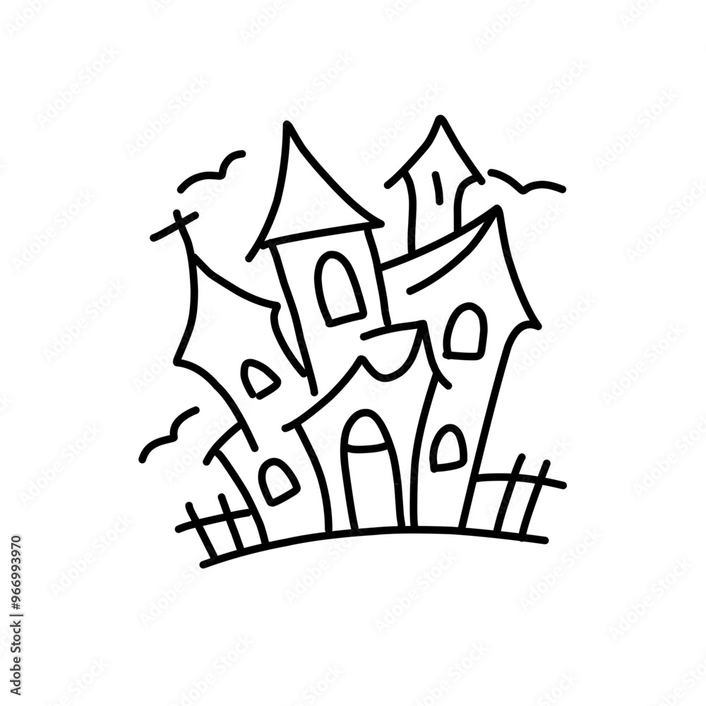 Fototapeta premium Halloween line icon