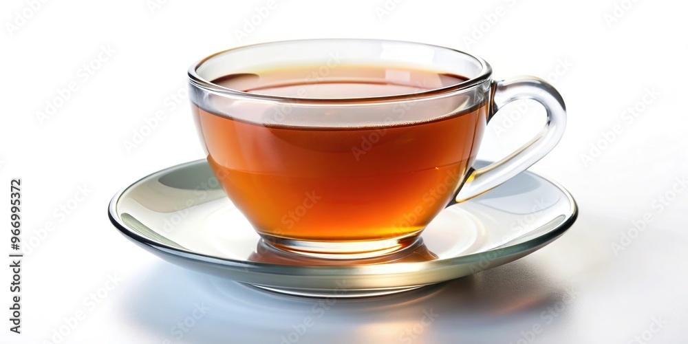 Tea without milk in a white isolated background Tea without milk in a white isolated background