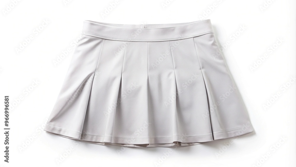 Tennis skirt isolated on white background created with High Angle Tennis skirt isolated on white background created with High Angle