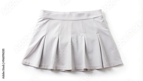 Tennis skirt isolated on white background created with High Angle