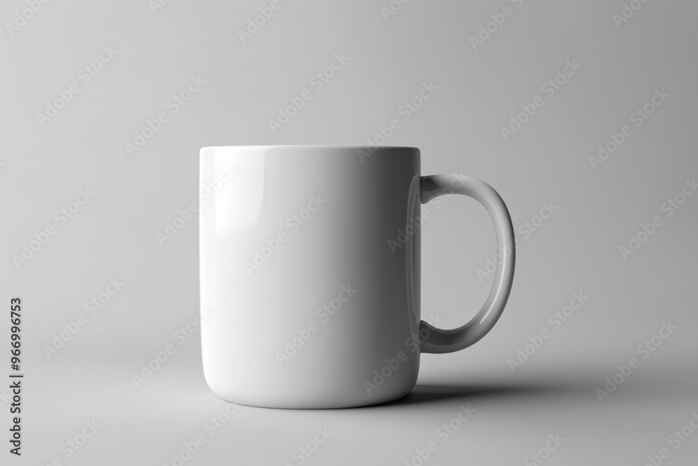 A clean, white mug on a minimalistic background, perfect for showcasing beverages or personalized designs. A clean, white mug on a minimalistic background, perfect for showcasing beverages or personalized designs.