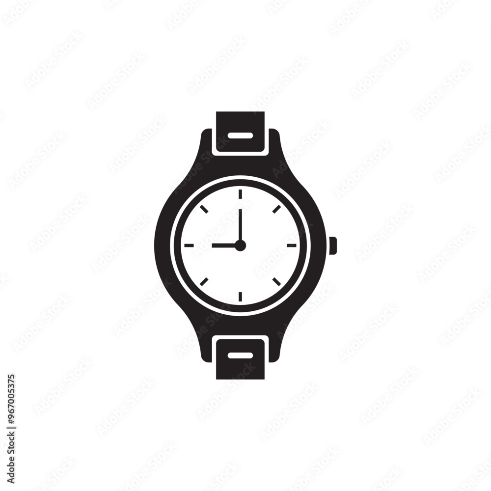 Watch icon. style flat vector illustration template