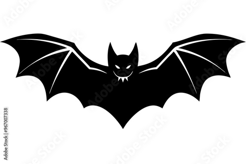 Bat silhouette vector illustration photo