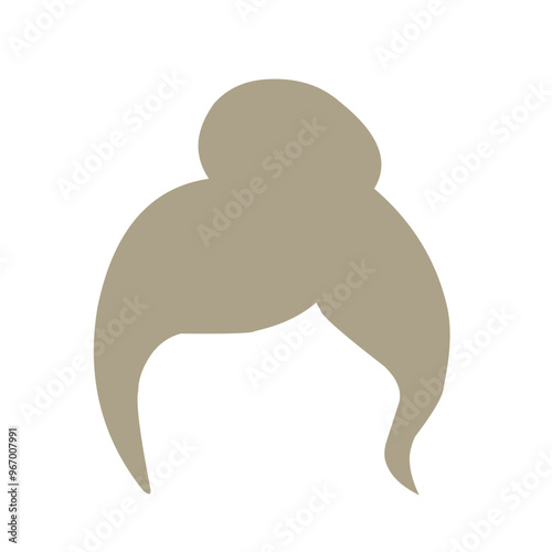 Woman hairstyle wigs vector