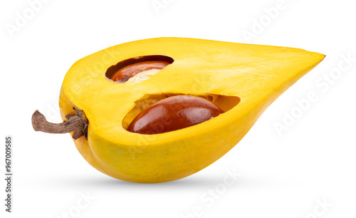 canistel fruit (Egg fruit, Tiesa, Yellow sapote, Canistelsapote, Chesa, Pouteria lucuma) on transparent png photo