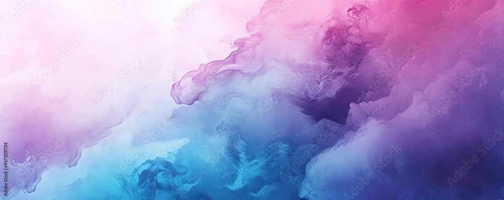 Naklejka premium A vibrant abstract background featuring soft pink and blue hues blending seamlessly to create a dreamy atmosphere.