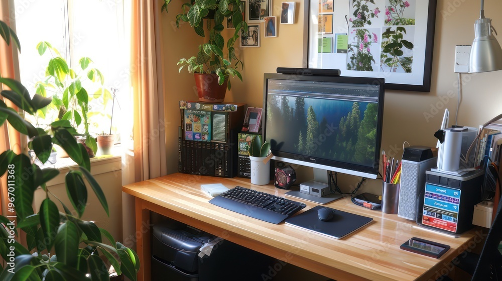 Cleaning and organizing desk space Cleaning and organizing desk space