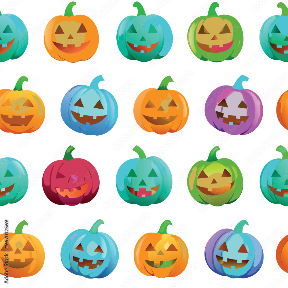 Halloween seamless pattern with pimpkeen. Vector illustration. stock illustration. Halloween seamless pattern with pimpkeen. Vector illustration. stock illustration.