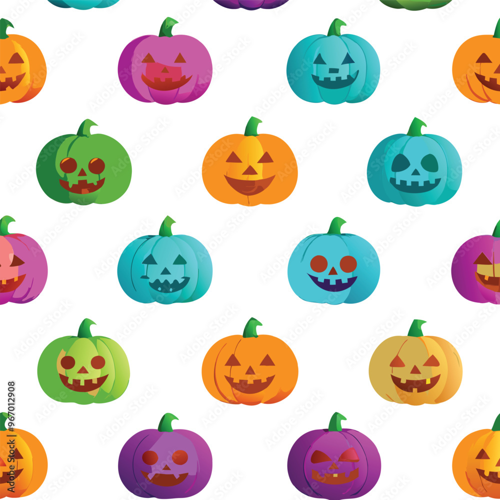 Halloween seamless pattern with pimpkeen. Vector illustration. stock illustration. Halloween seamless pattern with pimpkeen. Vector illustration. stock illustration.