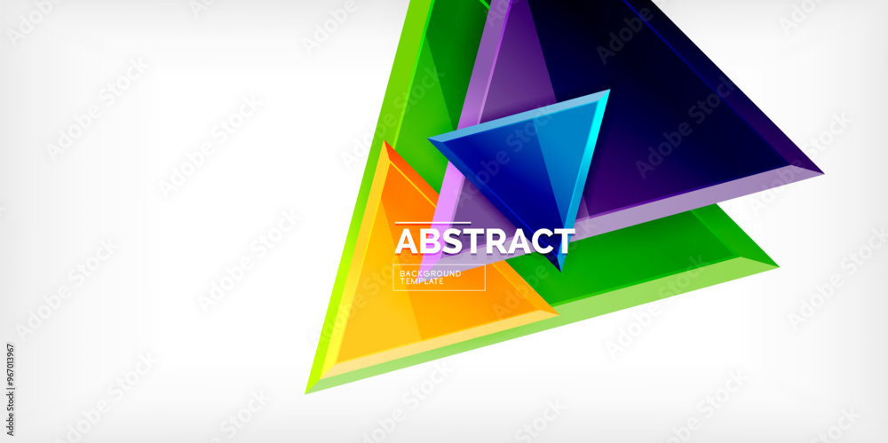 Abstract background - glossy triangles. Vector Illustration For Wallpaper, Banner, Background, Card, Book Illustration, landing page Abstract background - glossy triangles. Vector Illustration For Wallpaper, Banner, Background, Card, Book Illustration, landing page
