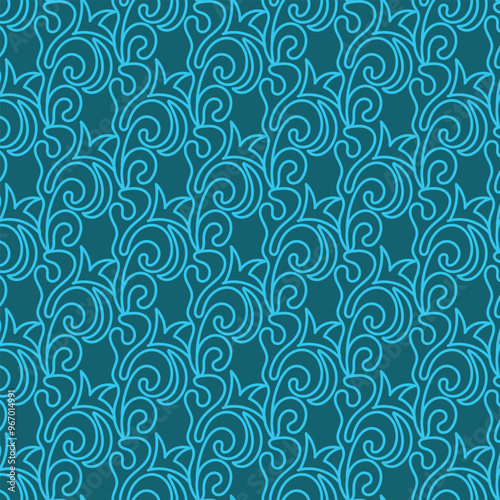 Blue abstract pattern on a blue background