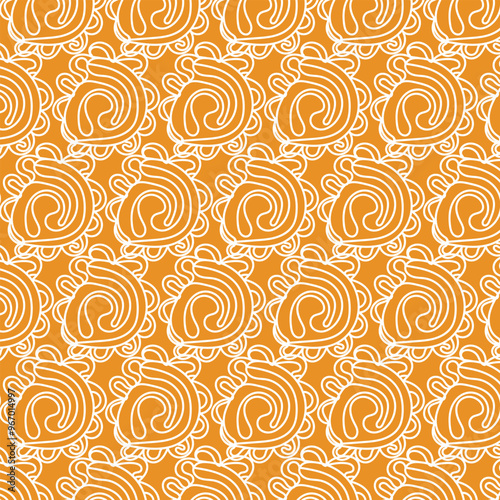 Polka Dot Marigold orange Digital Paper White and gold Printable Patterns