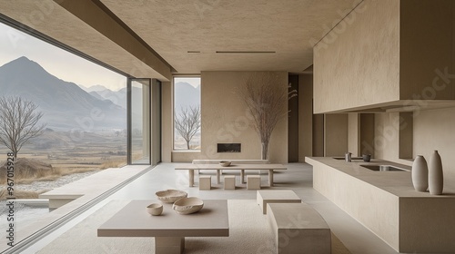 Luxury modern kitchen with ...