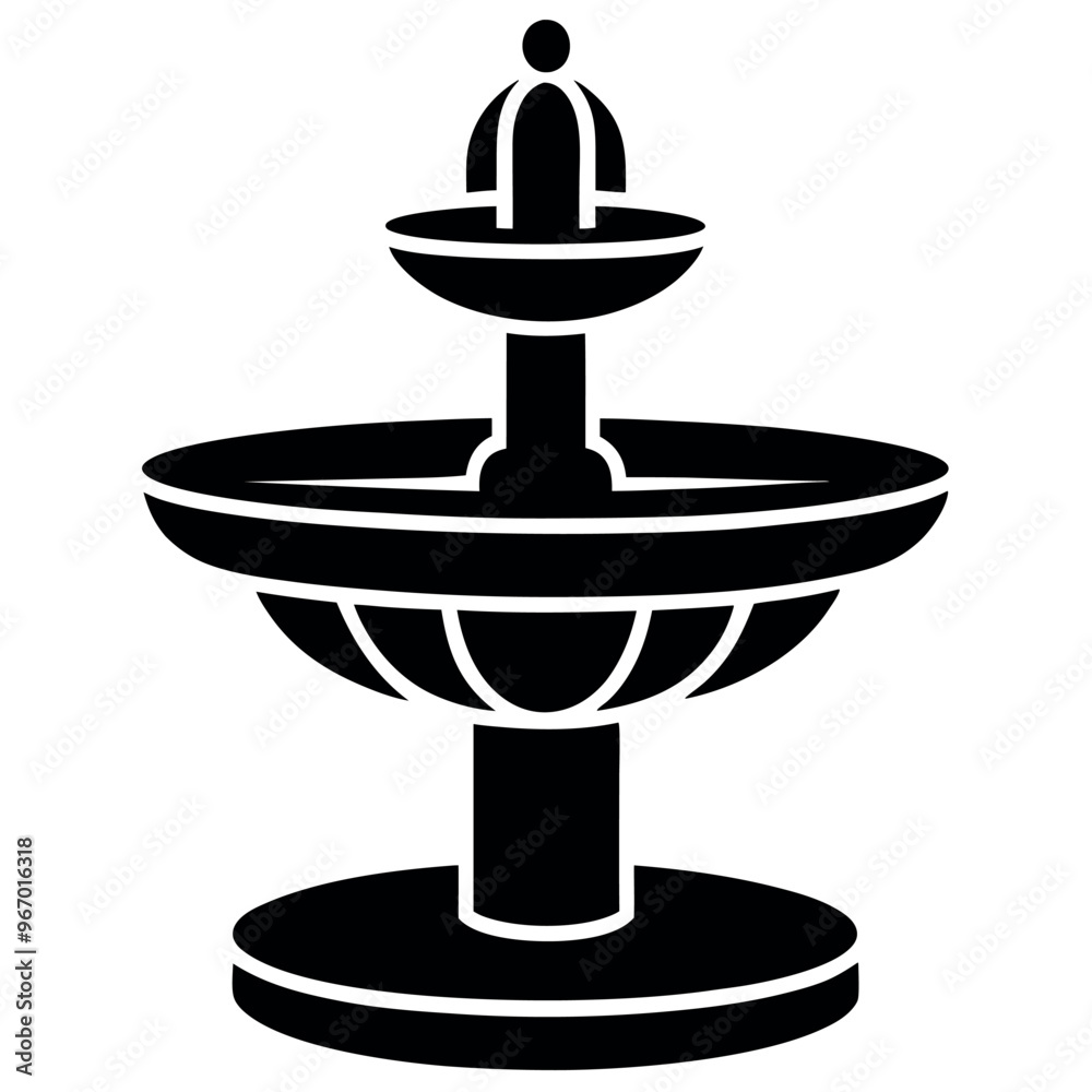 Fountain icon vector art illustration Fountain icon vector art illustration