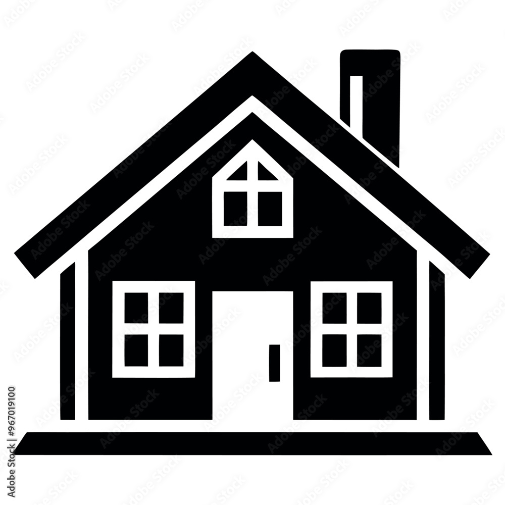 House icon vector art illustration House icon vector art illustration