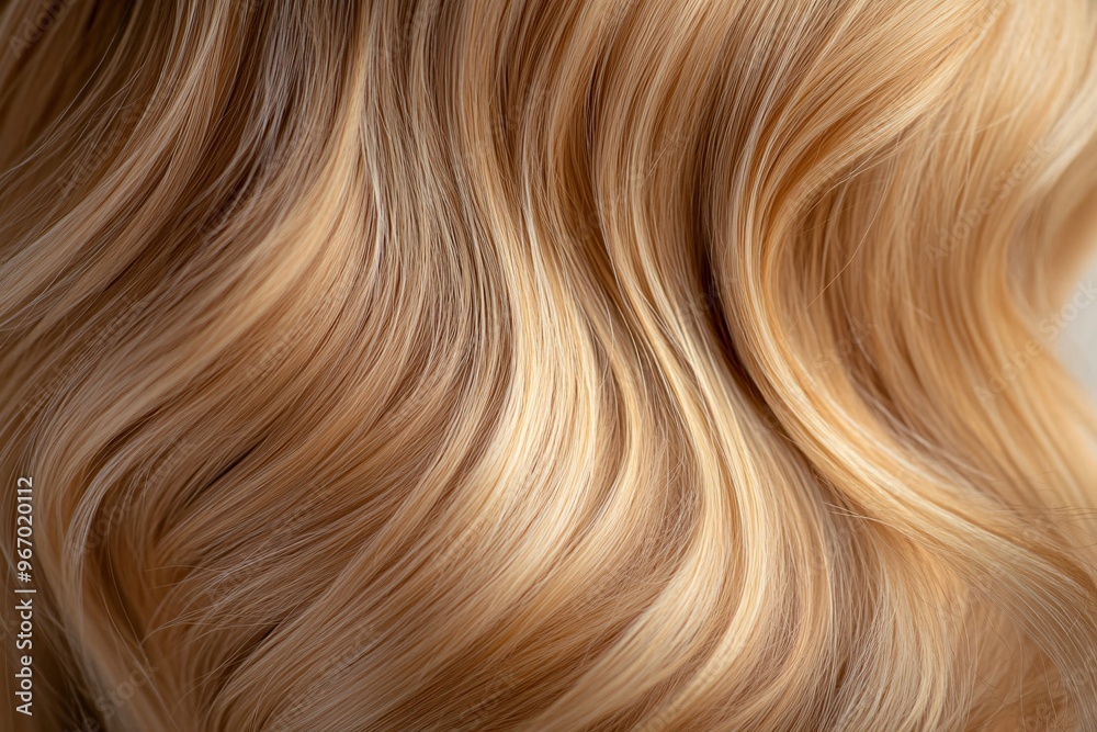 This image captures the lustrous shine and soft texture of beautifully maintained blond hair This image captures the lustrous shine and soft texture of beautifully maintained blond hair