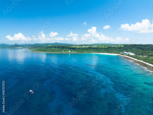 Aerial view of Kenting National park in Taiwan