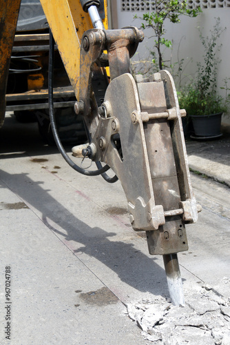   Backhoe drill head 2