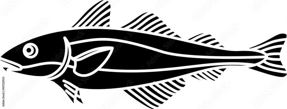 Cod fish illustration vector Cod fish illustration vector