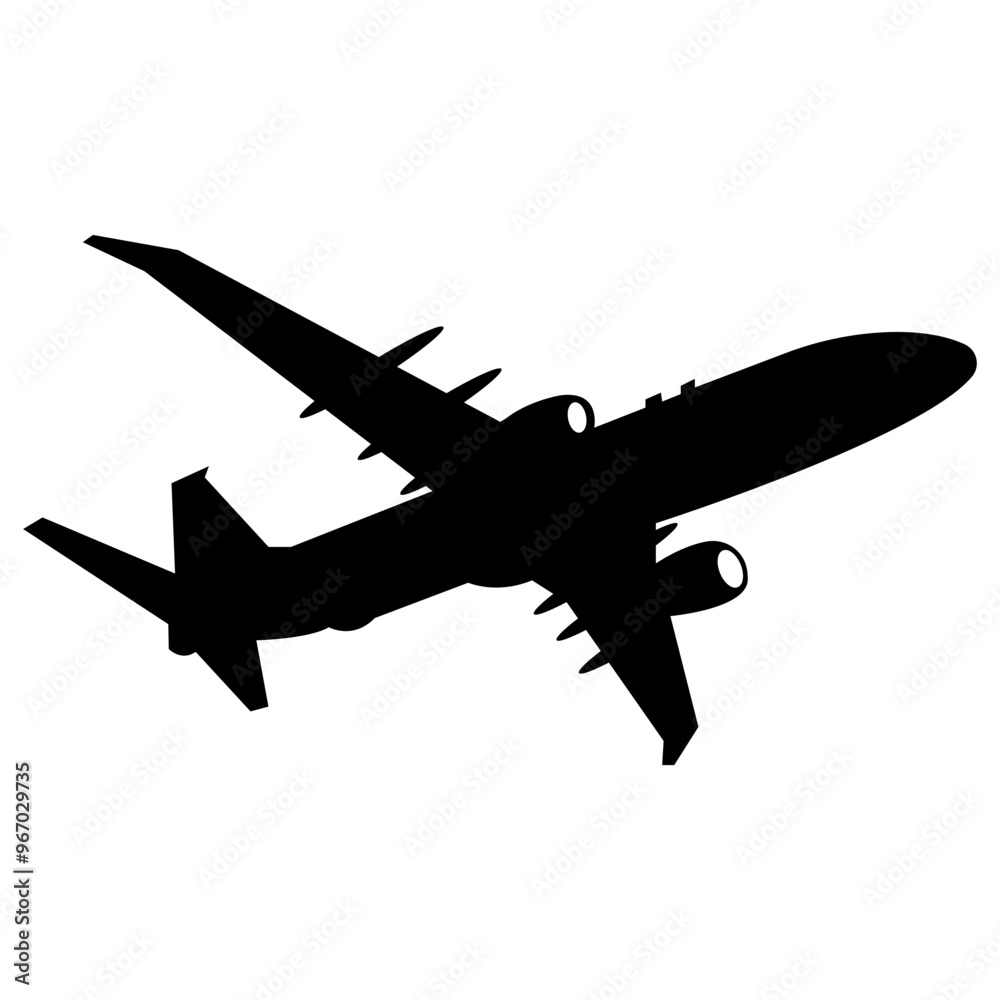 airplane silhouette vector airplane silhouette vector