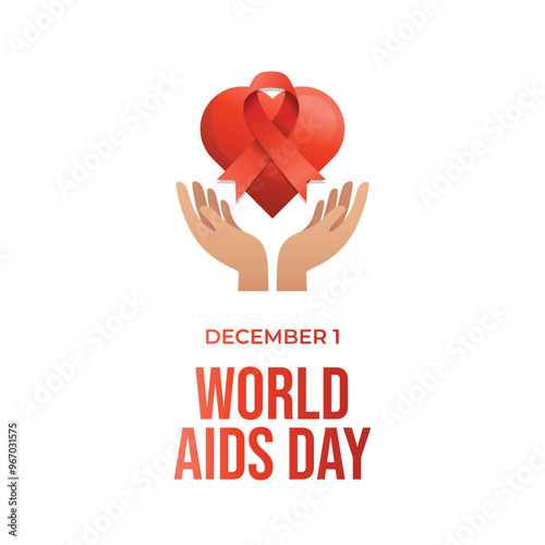 vector graphic of World AIDS Day ideal for World AIDS Day celebration.