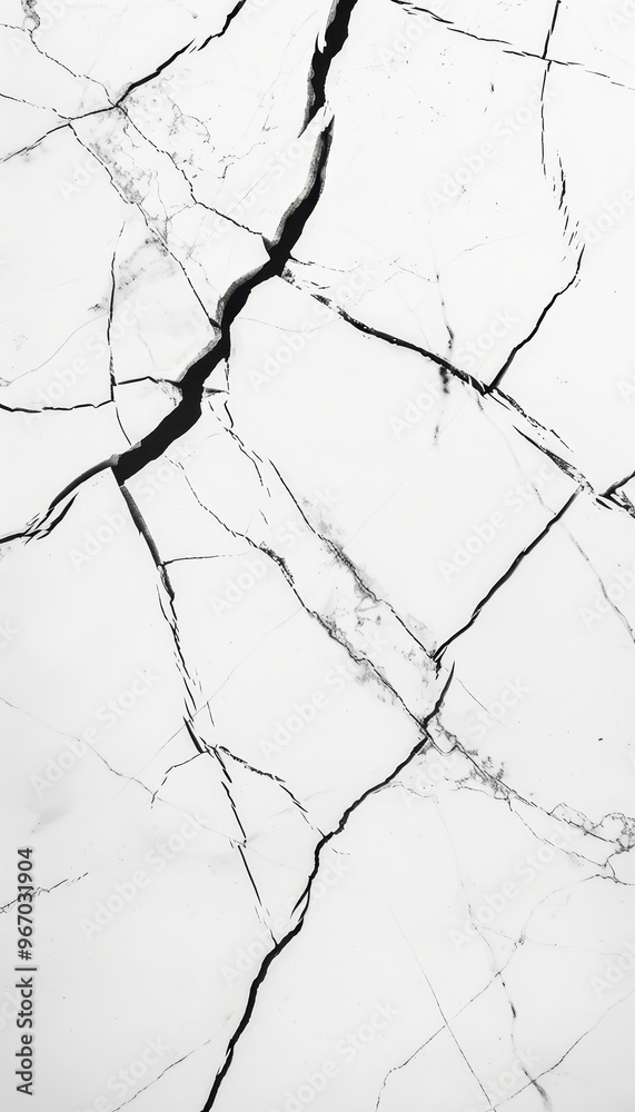Minimalist elegance  subtle crack patterns on a pure white surface with delicate branching lines