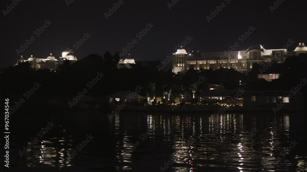 Night View of Lake City with Dramatic Lighting from Unique Perspective video is taken at Udaipur rajasthan india. Night View of Lake City with Dramatic Lighting from Unique Perspective video is taken at Udaipur rajasthan india.