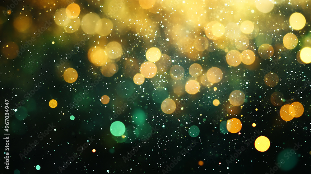 Suitable for various creative projects A blurry image featuring a green and gold background Suitable for various creative projects A blurry image featuring a green and gold background