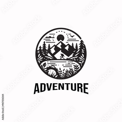 Adventure, camping, and outdoor vector graphics