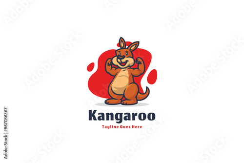 Kangaro logo illustration vector Design template