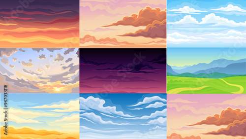 various image of skies