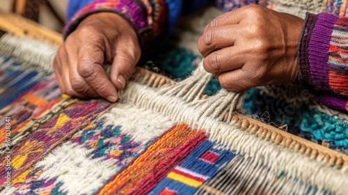 hands of knitting