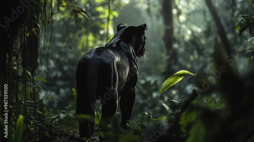 Fototapeta Naklejka Na Ścianę i Meble -  panther in the jungle