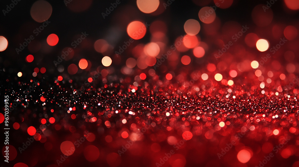 Red Dust Dance: An Abstract Illustration of Glitter and Glow Red Dust Dance: An Abstract Illustration of Glitter and Glow