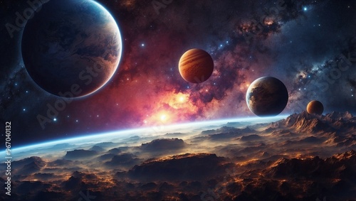 planet in space