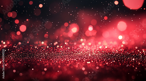 Dreamlike bokeh over a twilight-hued glitter texture.