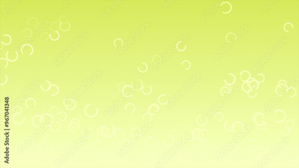 Yellow color c shaped multiple particles moving upwards futuristic geometrical background Yellow color c shaped multiple particles moving upwards futuristic geometrical background