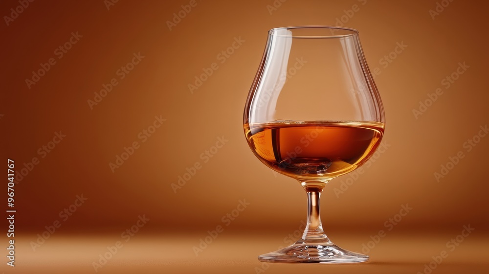 A glass of wine on a brown background with some light coming through, AI A glass of wine on a brown background with some light coming through, AI