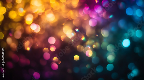Blurred glow Dark art background Colored optical lens flare Abstract design