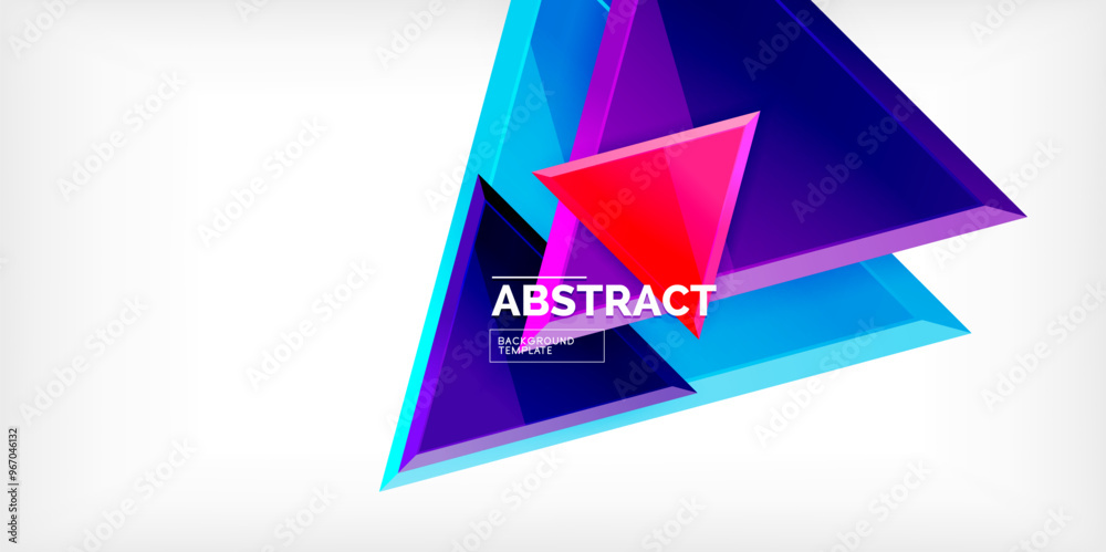 Abstract background - glossy triangles. Vector Illustration For Wallpaper, Banner, Background, Card, Book Illustration, landing page Abstract background - glossy triangles. Vector Illustration For Wallpaper, Banner, Background, Card, Book Illustration, landing page