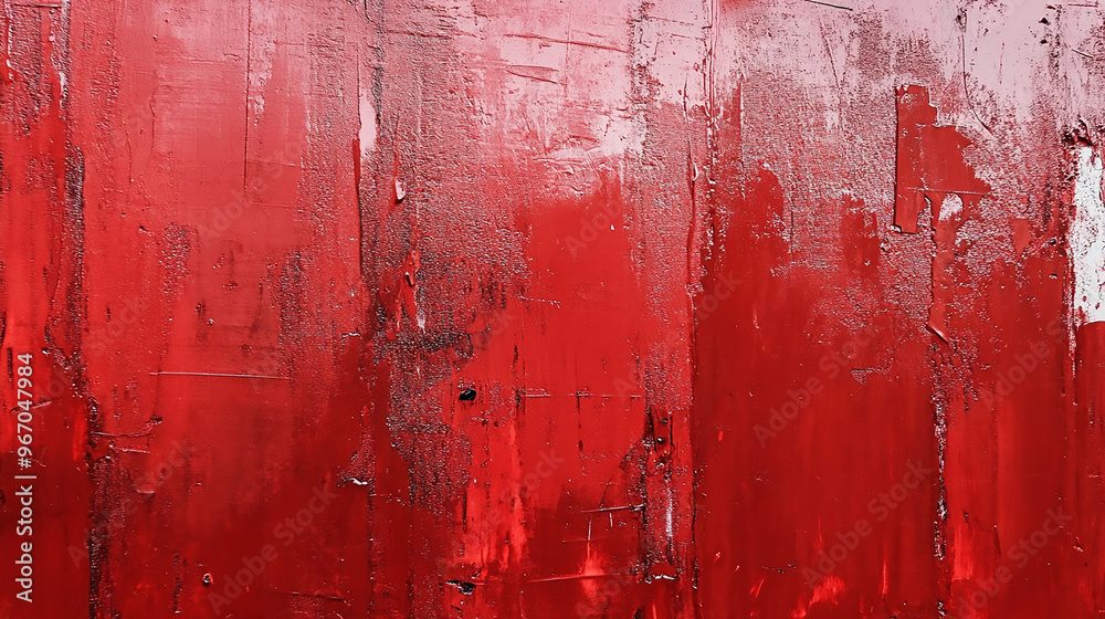 Naklejka premium Grunge Red Background Texture with a Touch of Raw Grunge, Redefining the Essence of a Background Through its Textured Grunge, Red Splendor
