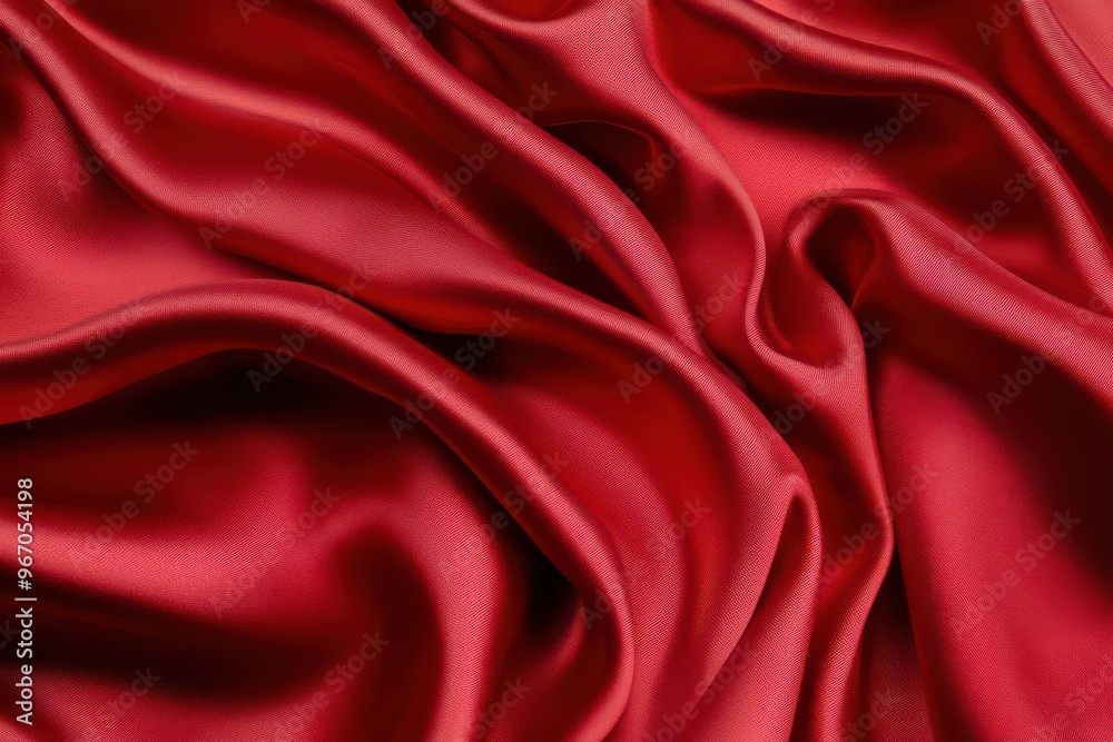 Luxurious Red Satin Fabric for Valentines Day