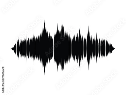 Abstract Sound Wave Silhouette Collection | Audio Waveform Design for Music & Podcasting | Perfect for International Podcast Day Graphics.