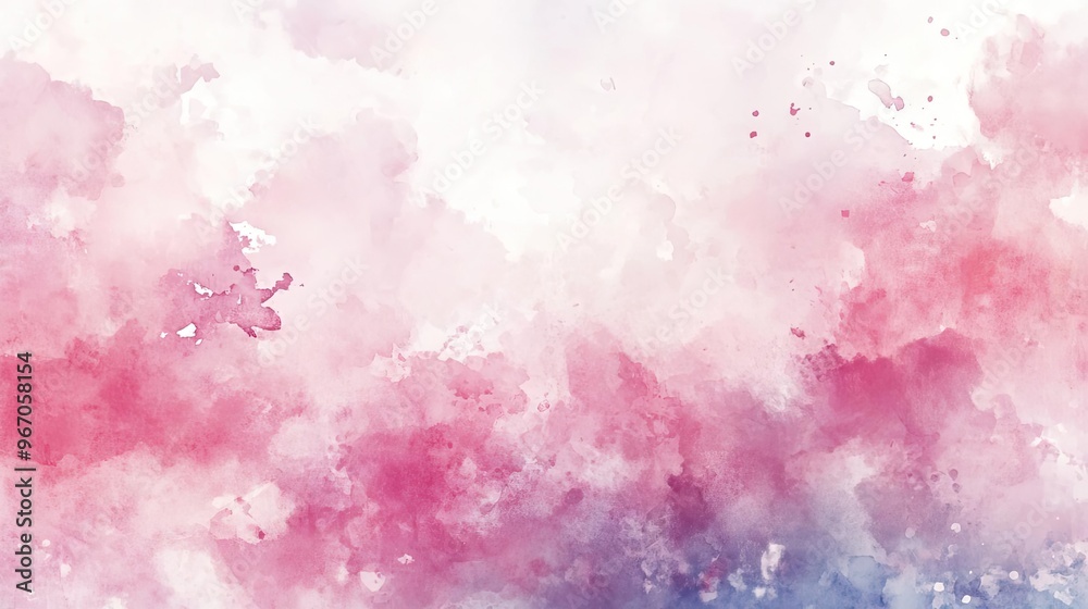 Obraz premium A vibrant watercolor texture featuring soft pink and blue hues, perfect for backgrounds and artistic projects.